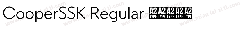 CooperSSK Regular字体转换
